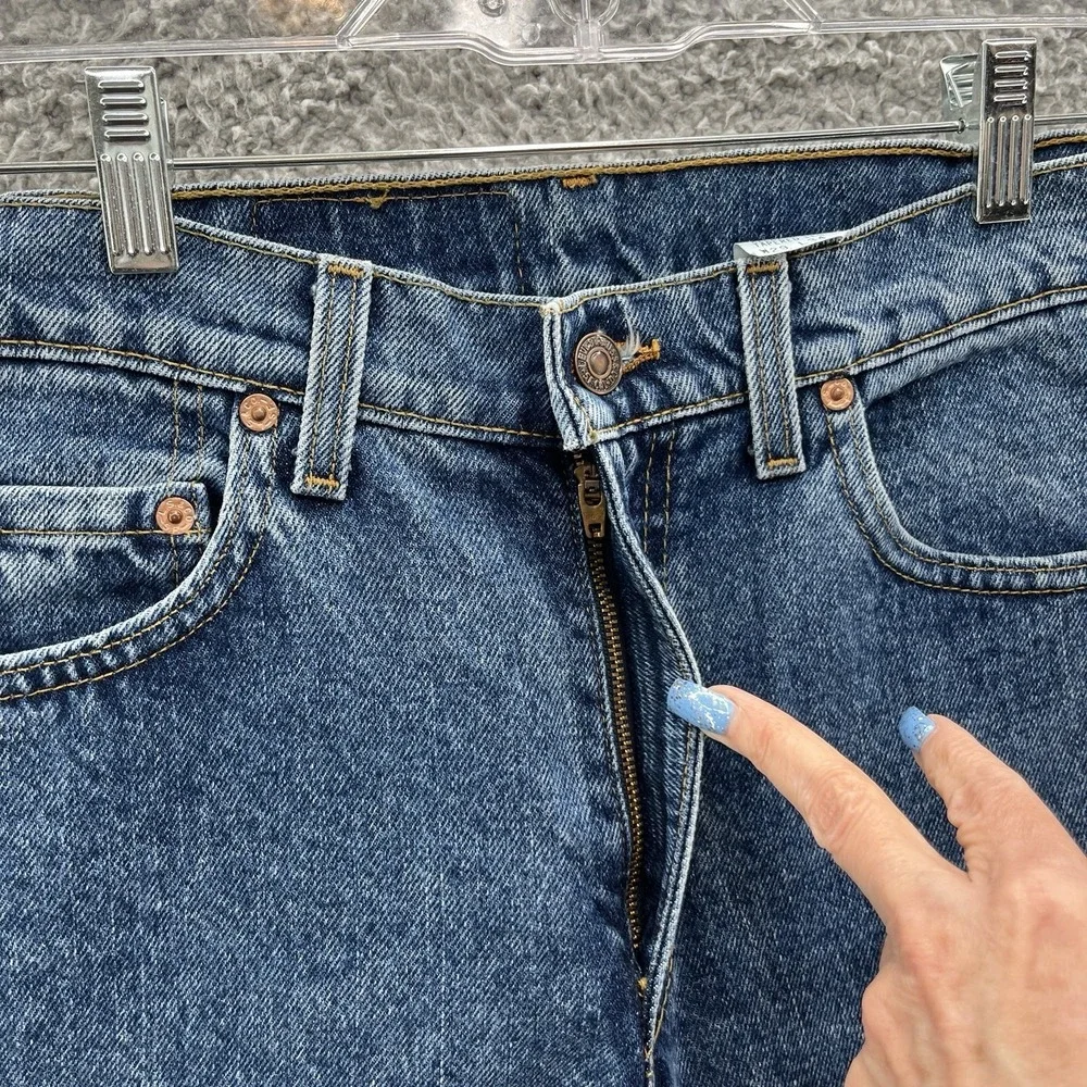 VTG 90s Levis 550 Jeans Mens Measures 28X33 Blue Relaxed Taper‎ USA Denim